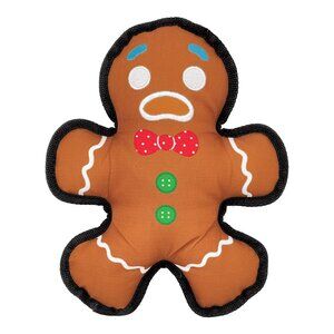 NEW Kong Holiday Ballistic Gingerbread Man Dog Toy